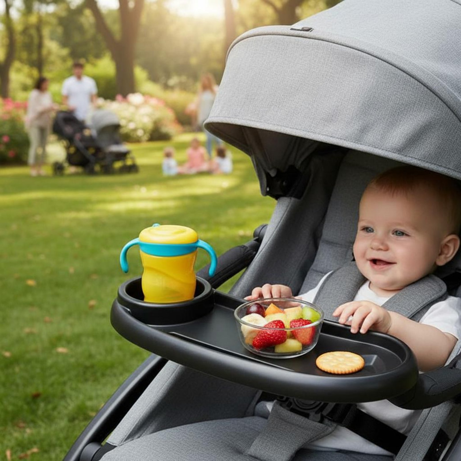 Baby Food Universe - Uniwersalna tacka na jedzenie do wózka
