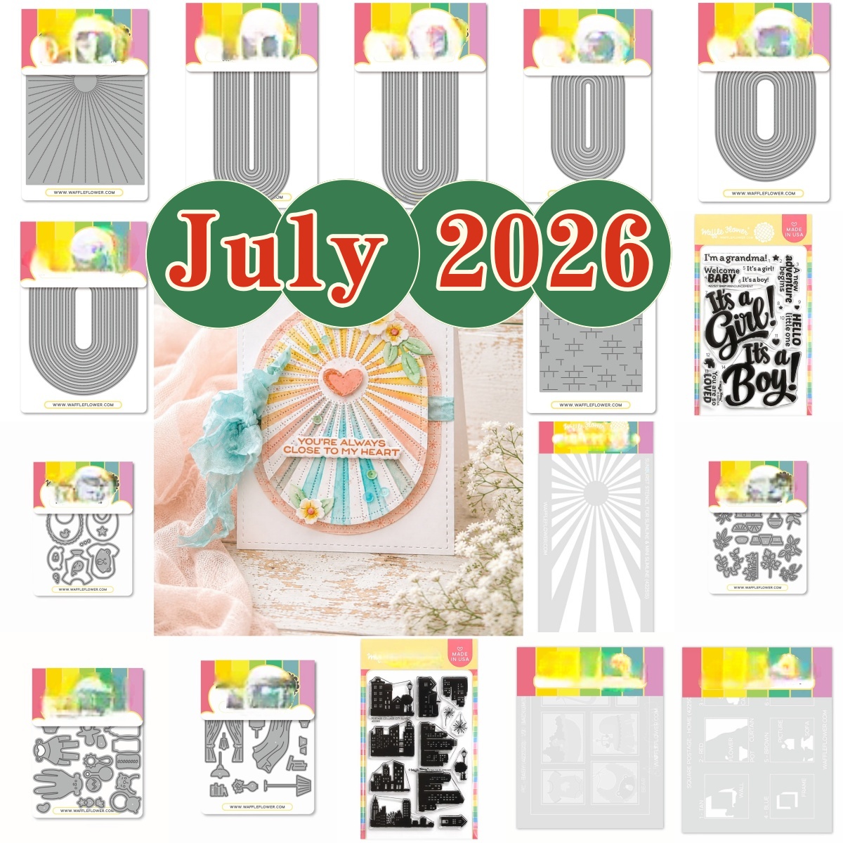 Food Box Baby - Czerwiec 2026 Windows Postage Collage Wydłużone