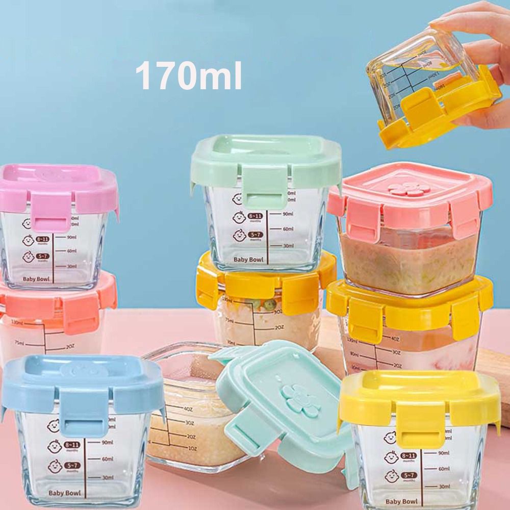 Baby Food Jars Glass - Fashion 170ml Pudełko do przechowywania żywności