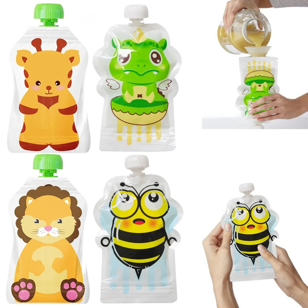 Baby Food Pouches Reusable - 8 szt. Torba do przechowywania żywności