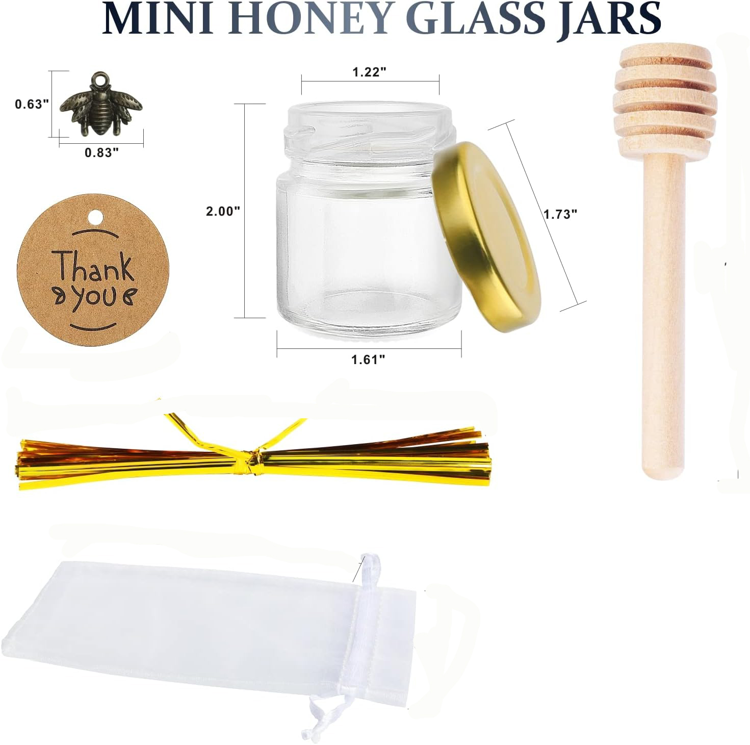 Mini szklane słoiczki na miód  – Baby Food Jars Glass recenzja i cena