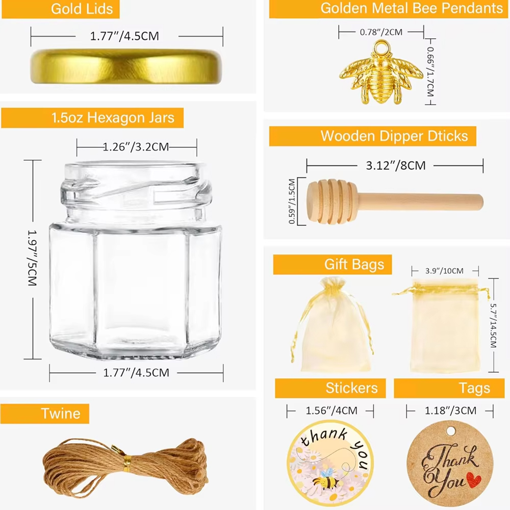 Małe słoiczki na miód, miniatu – Baby Food Jars Glass recenzja i cena