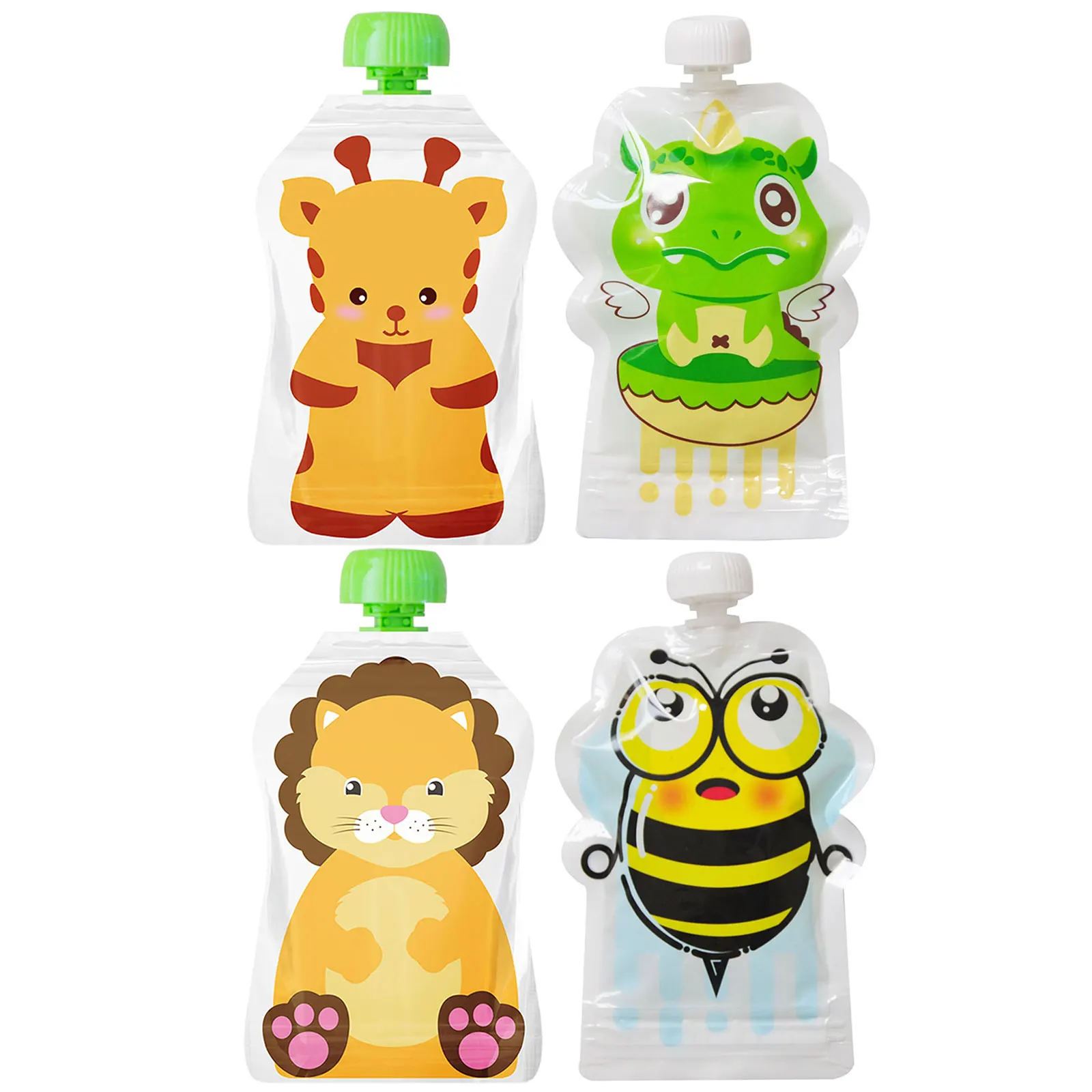 4 szt. Torba do przechowywania – Baby Food Pouches Reusable recenzja i cena