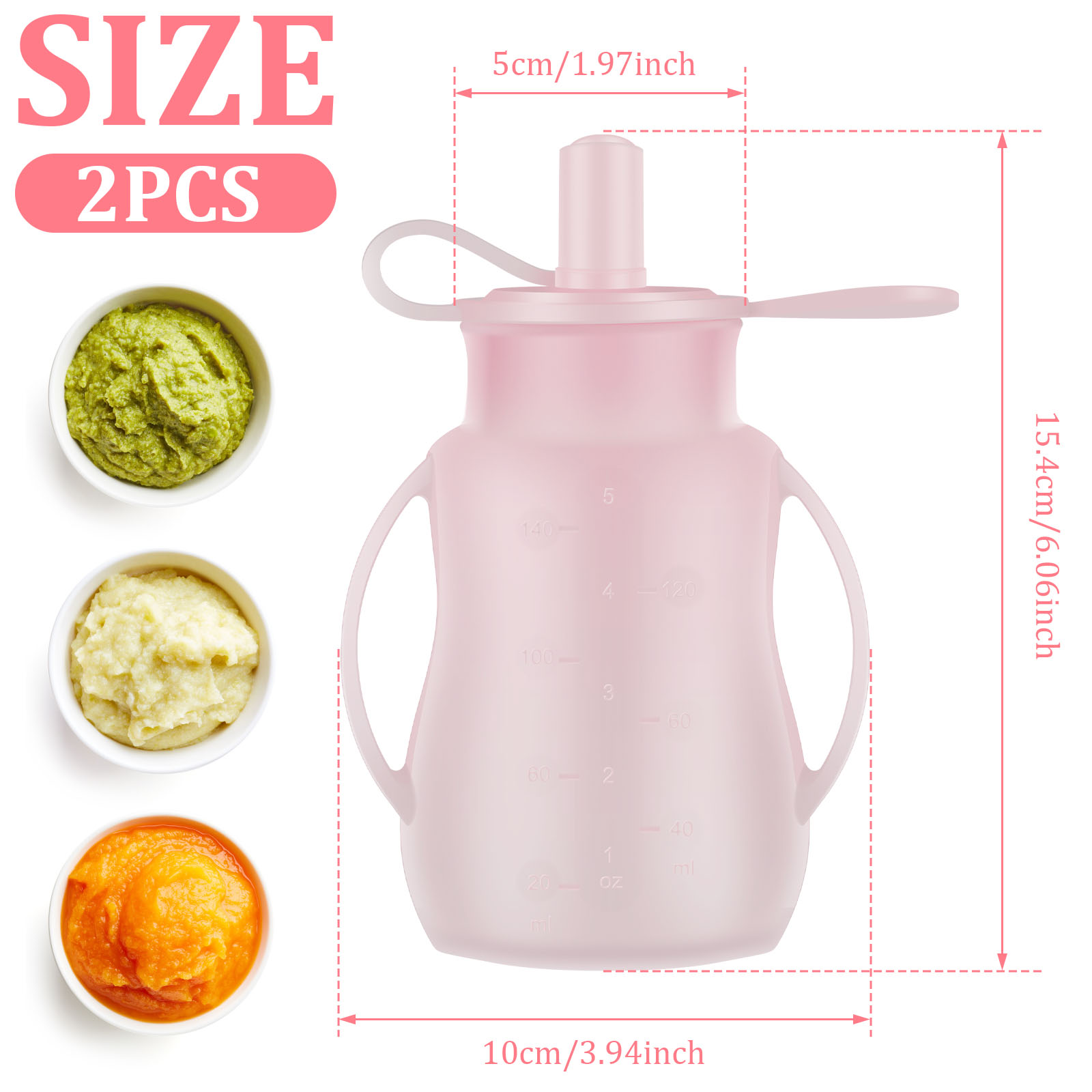 2szt Woreczki do karmienia nie – Baby Food Pouches Reusable recenzja i cena