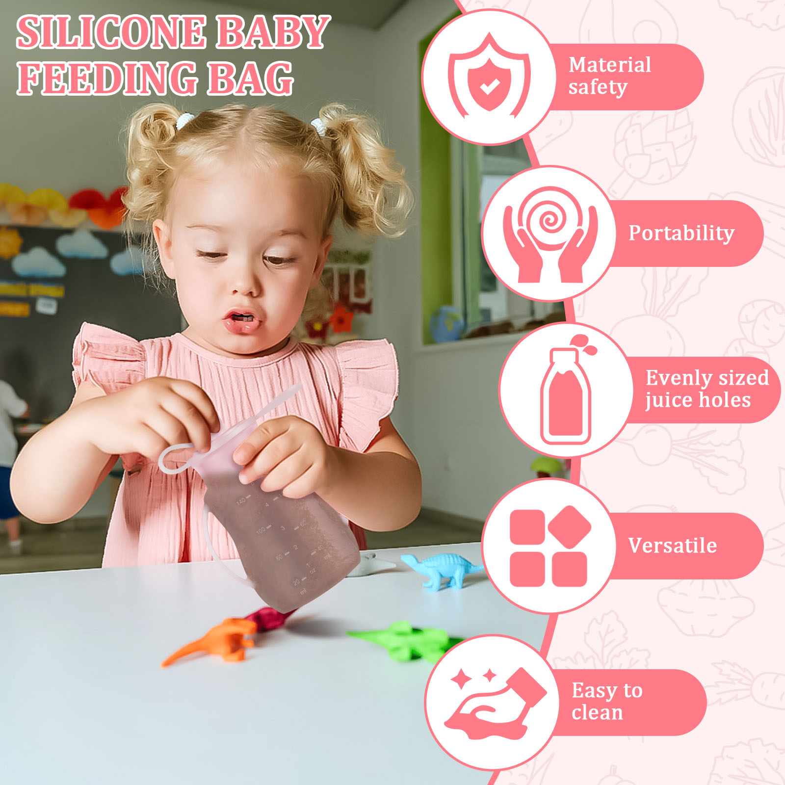 2szt Woreczki do karmienia nie – Baby Food Pouches Reusable recenzja i cena