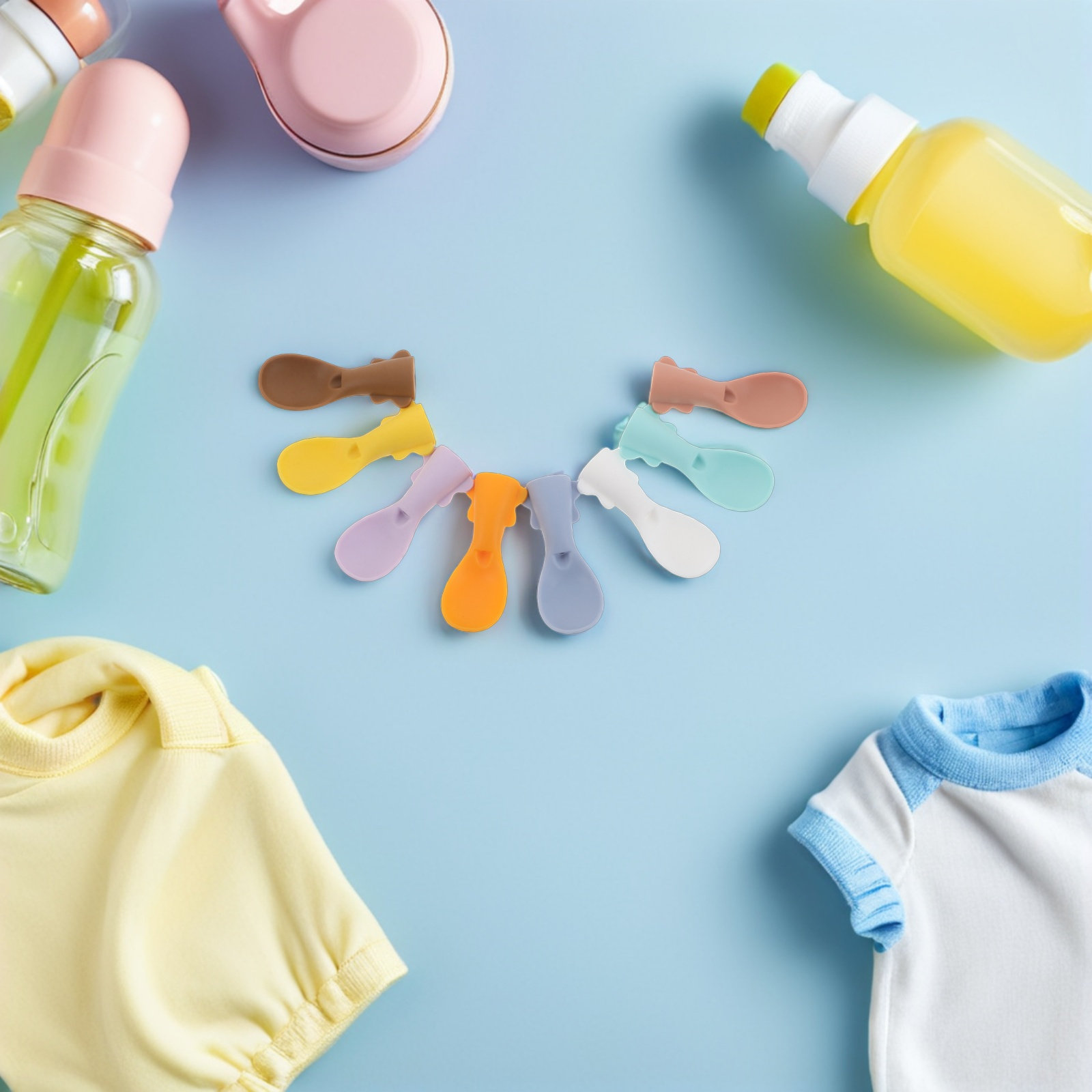 8 sztuk silikonowych łyżeczek  – Baby Food Pouches Reusable recenzja i cena