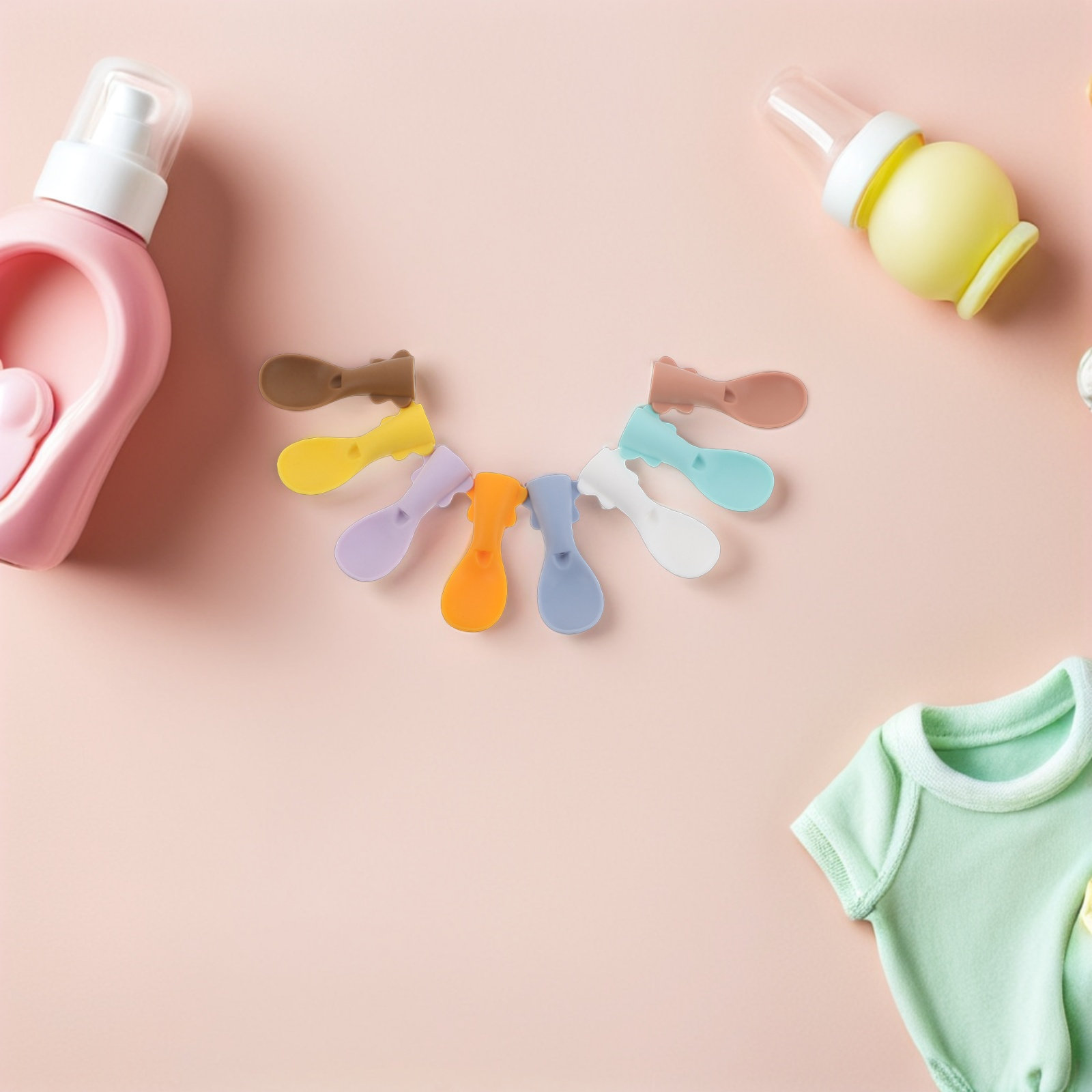 8 sztuk silikonowych łyżeczek  – Baby Food Pouches Reusable recenzja i cena