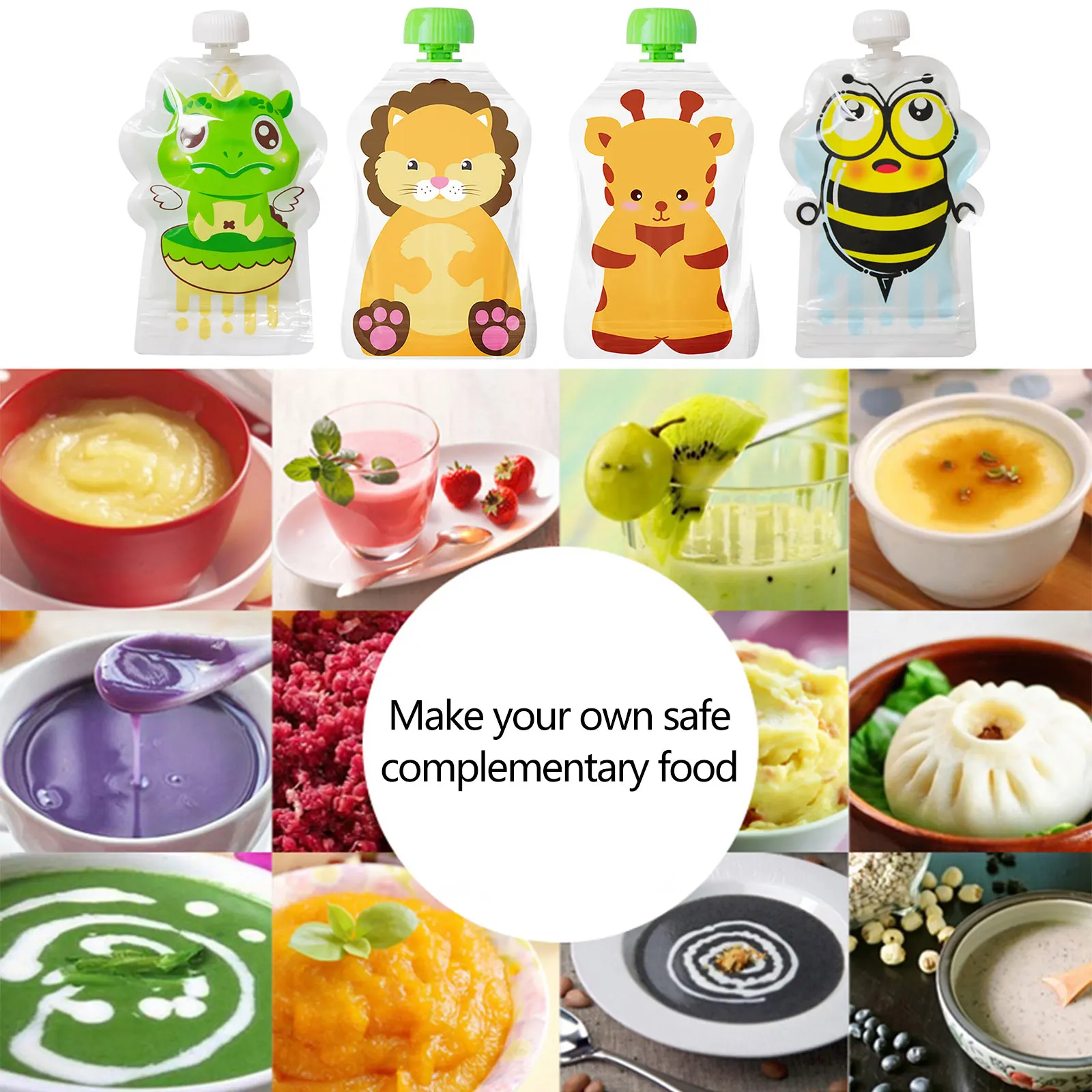 8 szt. Torba do przechowywania – Baby Food Pouches Reusable recenzja i cena